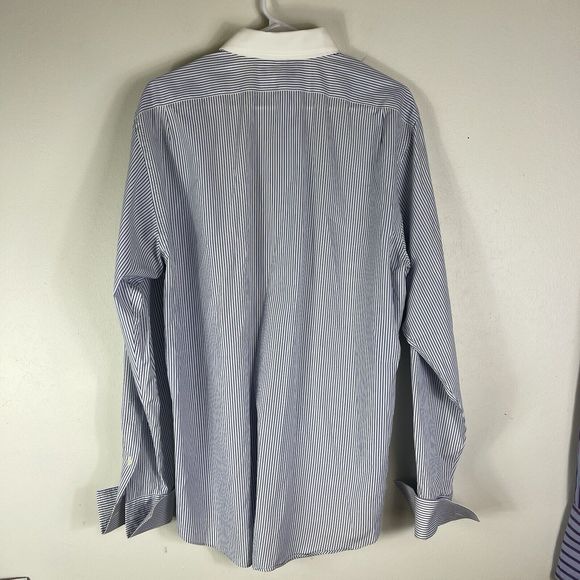 Vtg RALPH LAUREN Black Label Mens 16 1/2 Long Sleeve Button French Cuff Italy - Picture 7 of 15